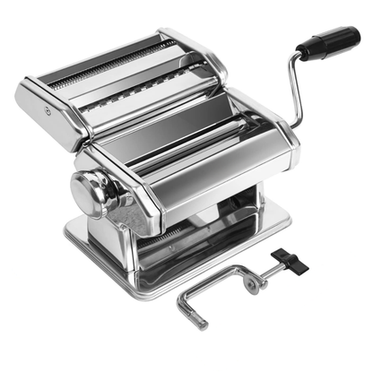Stainless Steel Pasta Machine with 7 Adjustable Thickness Options