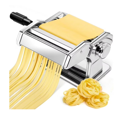 Stainless Steel Pasta Machine with 7 Adjustable Thickness Options