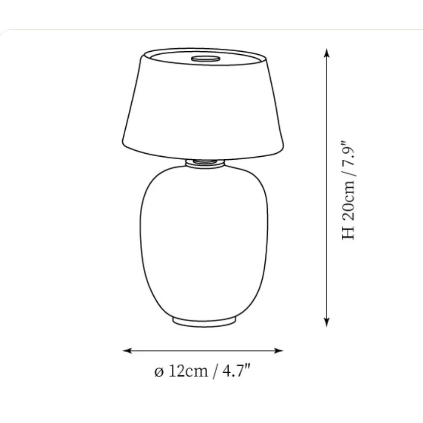 Ceramic Table Lamp in Modern Taupe Design