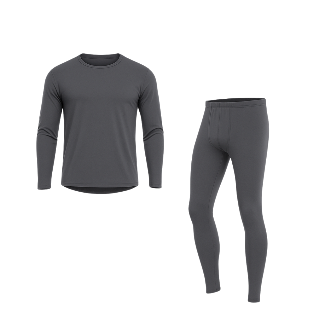Thermal Base Layer Set for Men – Fleece Lined Top and Bottom