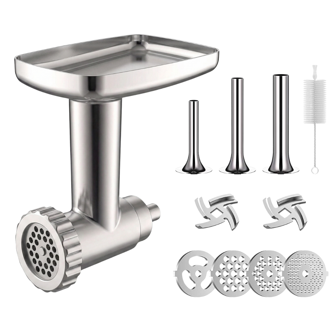 Stand Mixer Metal Meat Grinder Attachment with Plate Set
