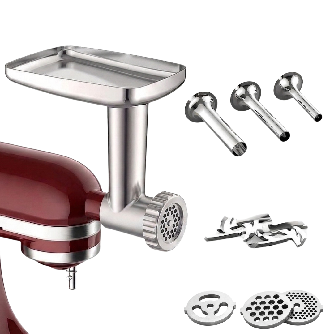 Stand Mixer Metal Meat Grinder Attachment with Plate Set