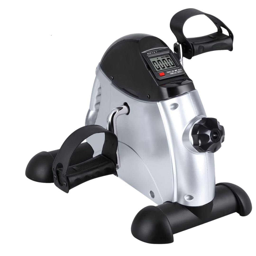 Compact Exercise Bicycle with Adjustable Resistance and Digital Screen