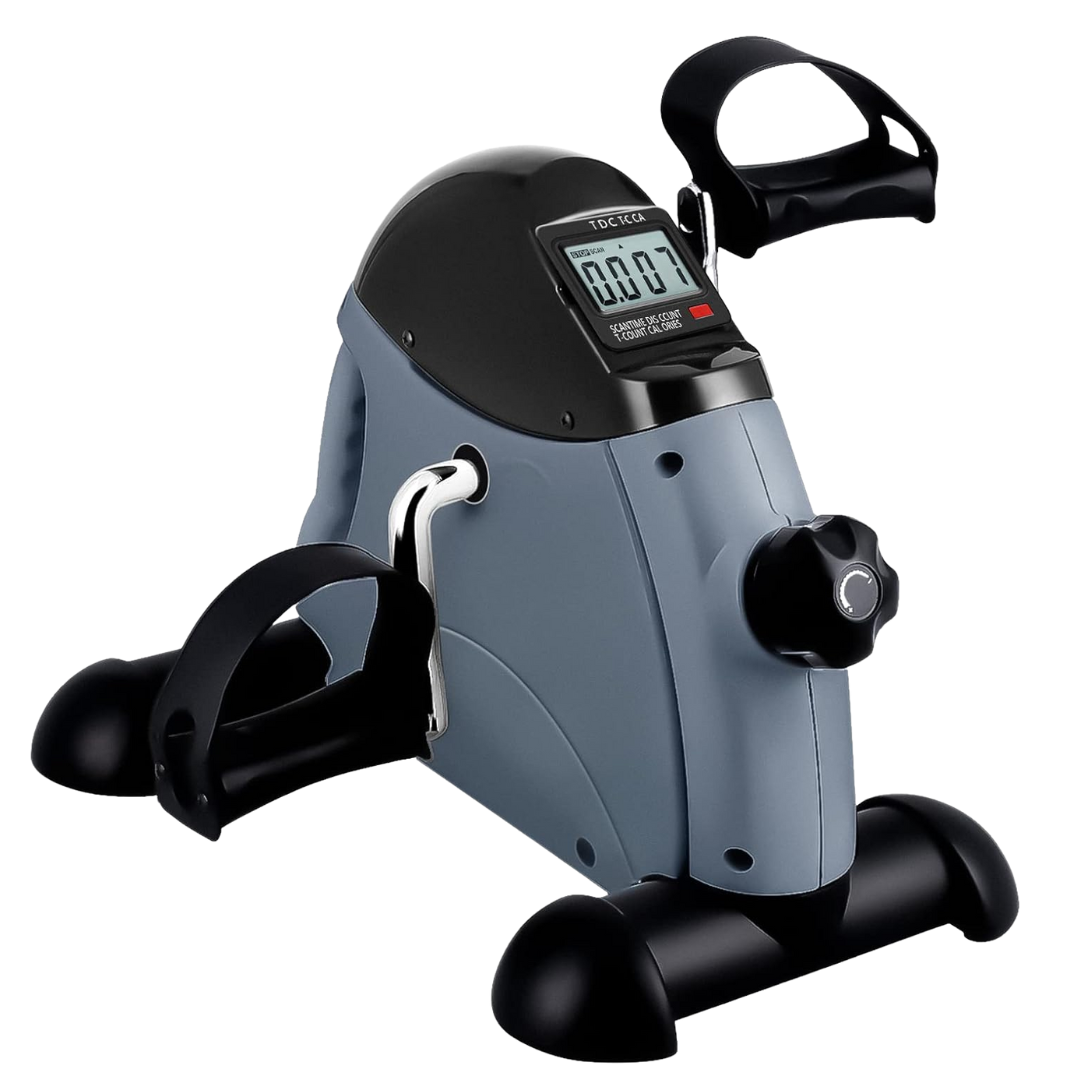 Compact Exercise Bicycle with Adjustable Resistance and Digital Screen