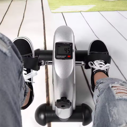 Compact Exercise Bicycle with Adjustable Resistance and Digital Screen