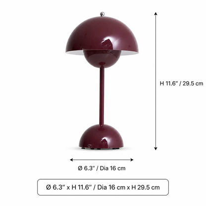 Ceramic Table Lamp with Modern Bulb Design