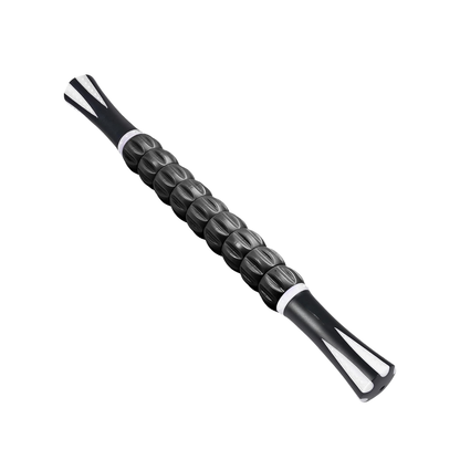 9-Roller Muscle Massage Stick with Textured Grip Handles