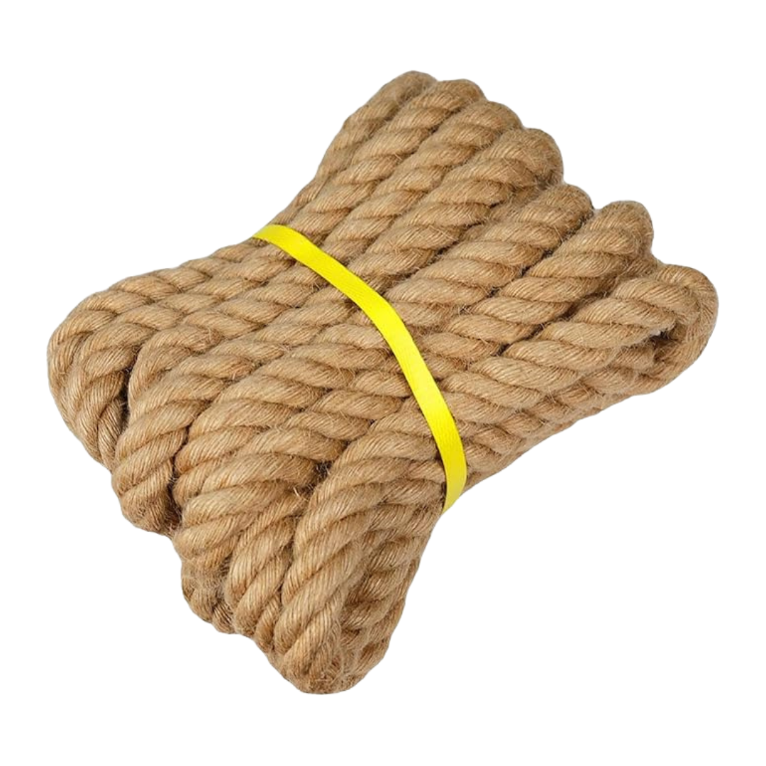 Outdoor Jute Rope for Crafts, Railings, and Swings - 1, 1.5, 2 in