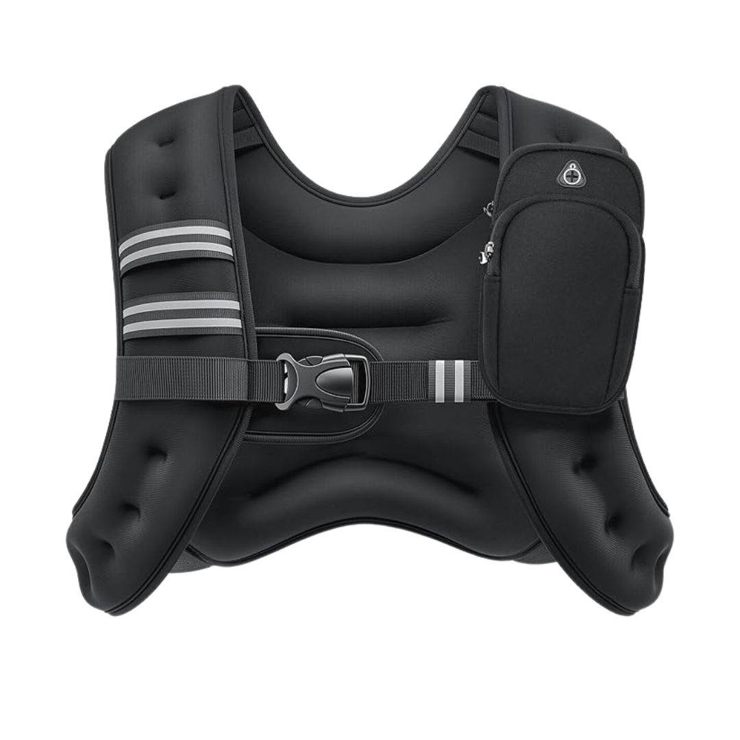 Reflective Strap Neoprene Weight Vest with Storage Pockets