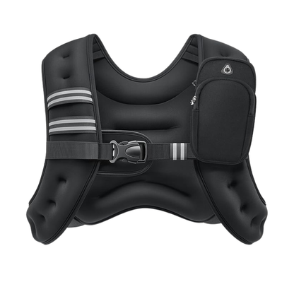 Reflective Strap Neoprene Weight Vest with Storage Pockets