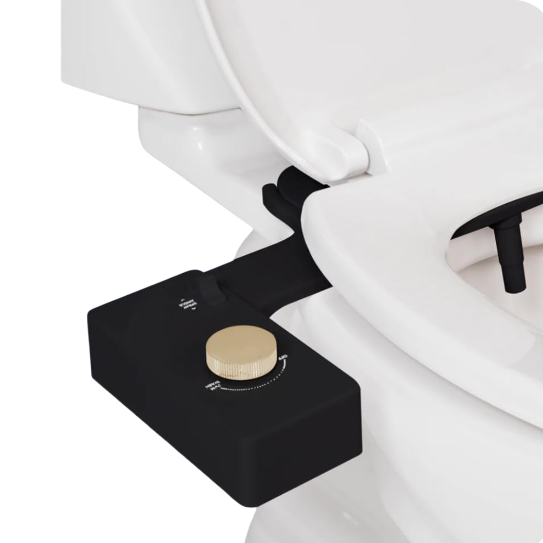 Adjustable Spray Control Bidet Attachment for Toilet Seat - No Electricity