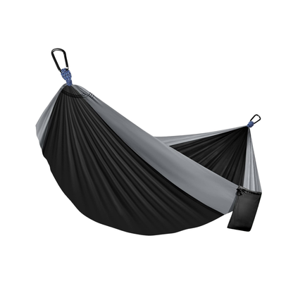 Adjustable Strap Nylon Hammock for Camping with 2 Carabiners