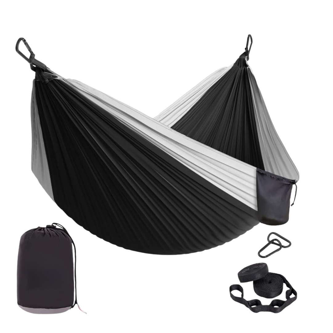 Adjustable Tree Straps Nylon Hammock with Steel Carabiners