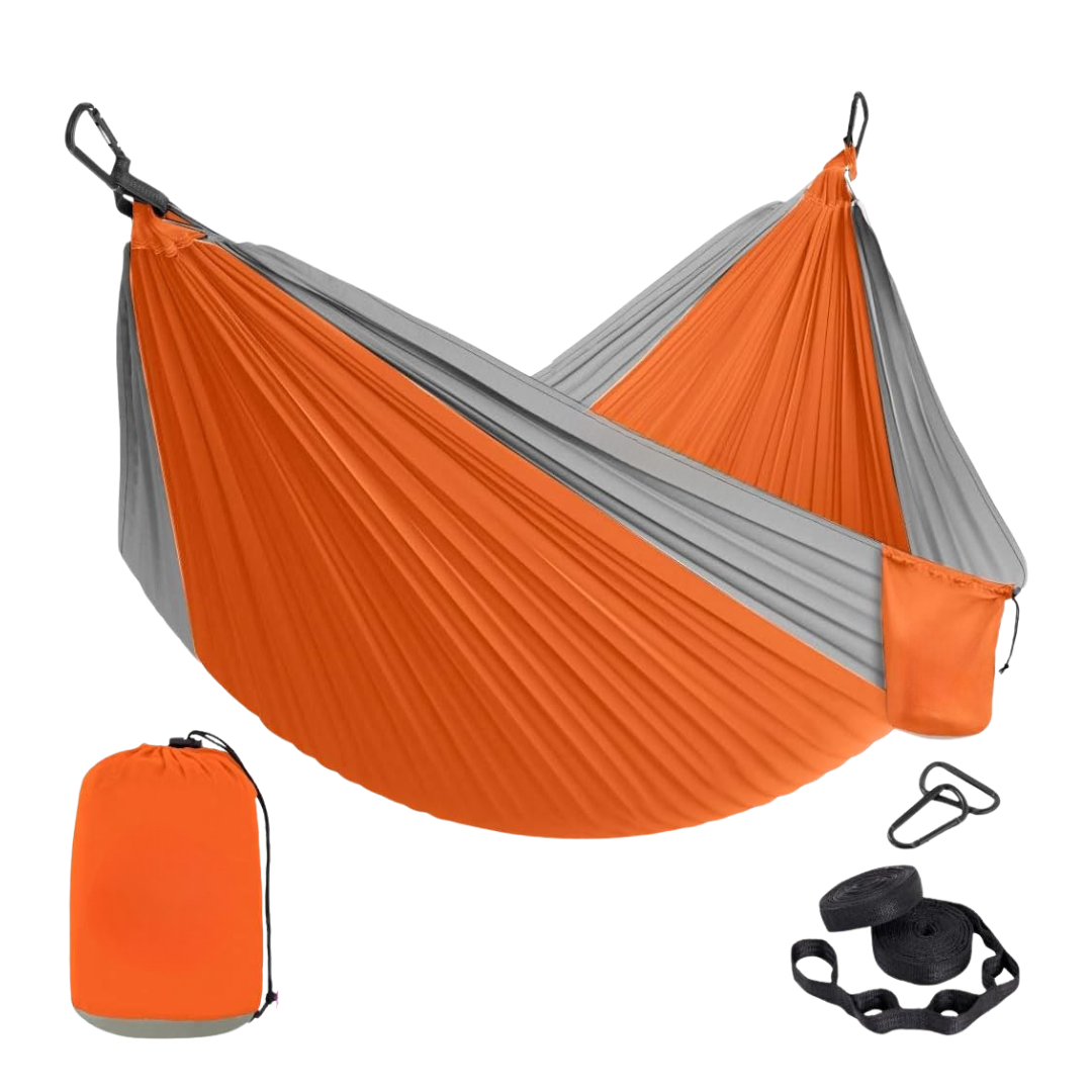 Adjustable Tree Straps Nylon Hammock with Steel Carabiners