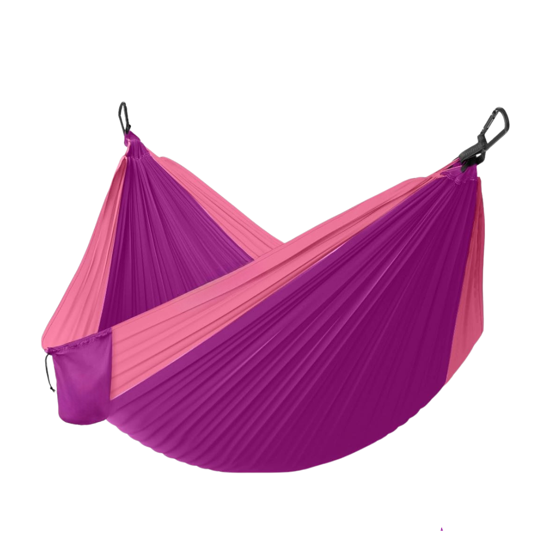 Adjustable Tree Straps Nylon Hammock with Steel Carabiners
