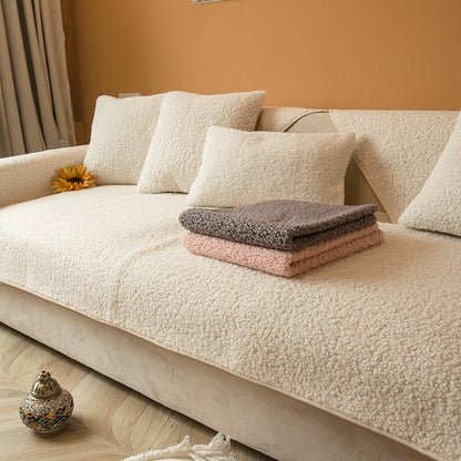 Plush Fleece Sofa Shield – Cozy and Stylish Protector