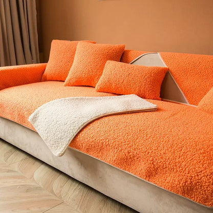 Plush Fleece Sofa Shield – Cozy and Stylish Protector