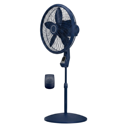 Remote Control Oscillating Stand Fan with Timer and Three Speed Options