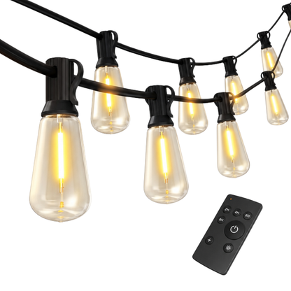 Waterproof Patio String Lights with Dimmable LED – Outdoor Set