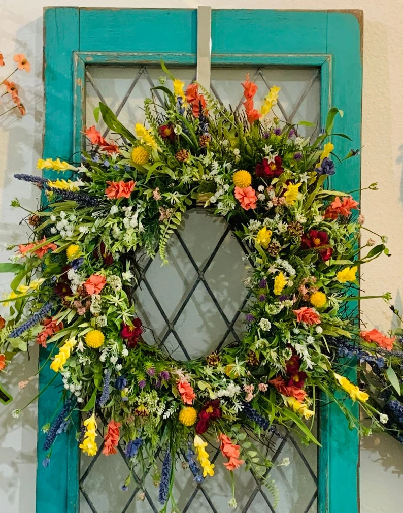 Cheerful Springtime Wreath – Brighten Your Home's Entrance