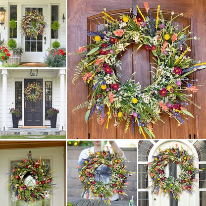 Cheerful Springtime Wreath – Brighten Your Home's Entrance