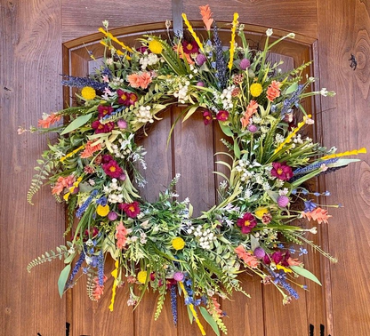 Cheerful Springtime Wreath – Brighten Your Home's Entrance