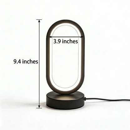 Compact Contemporary Desk Lamp with Mini Ring Design