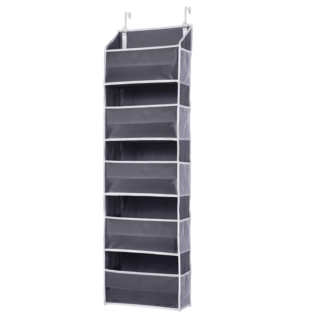 5-Pocket Over-Door Storage Organizer with Side Mesh Pockets