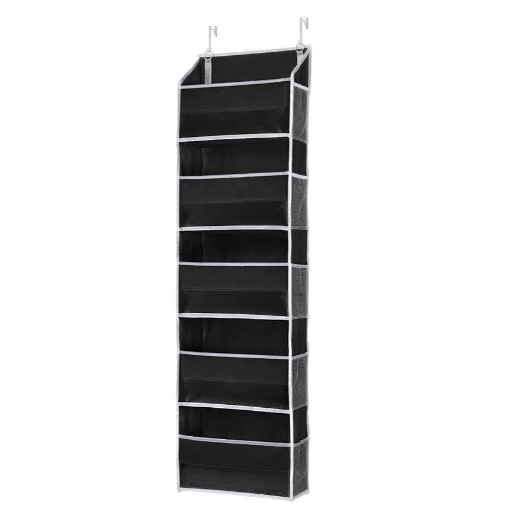 5-Pocket Over-Door Storage Organizer with Side Mesh Pockets