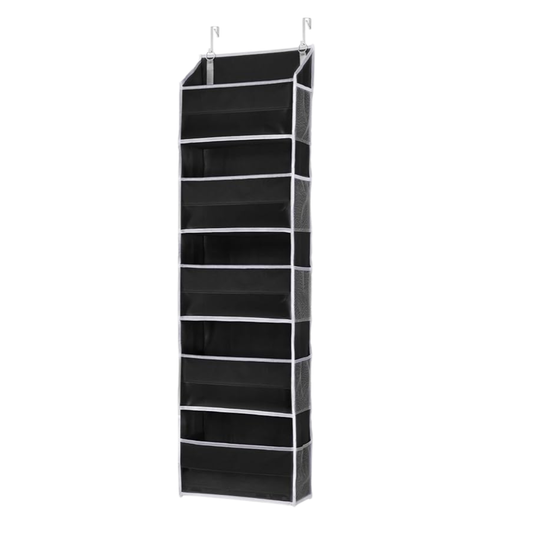 5-Pocket Over-Door Storage Organizer with Side Mesh Pockets