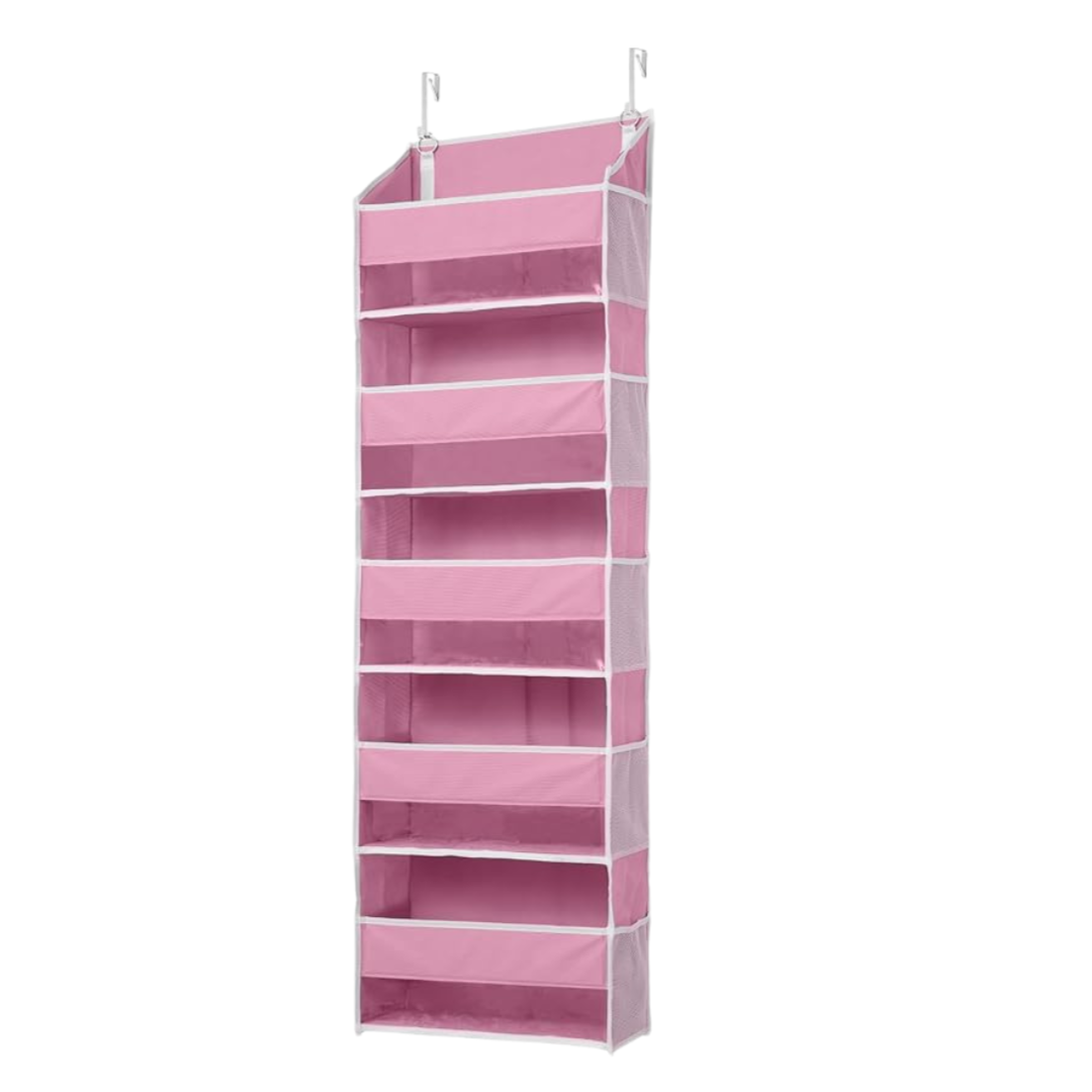 5-Pocket Over-Door Storage Organizer with Side Mesh Pockets