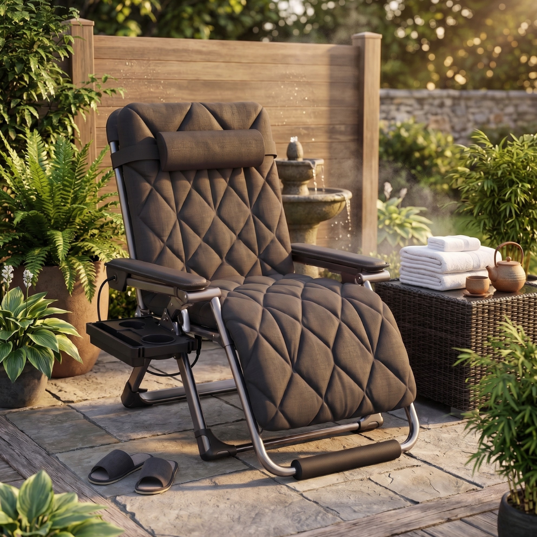 Heated Reclining Lounge Chair - Oversized with 500 lb Weight Limit