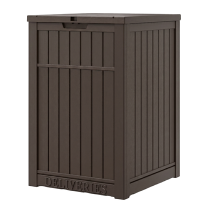 Resin Parcel Storage Box 180L with Delivery Sign Panel