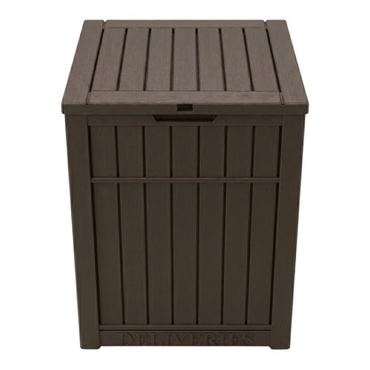 Resin Parcel Storage Box 180L with Delivery Sign Panel