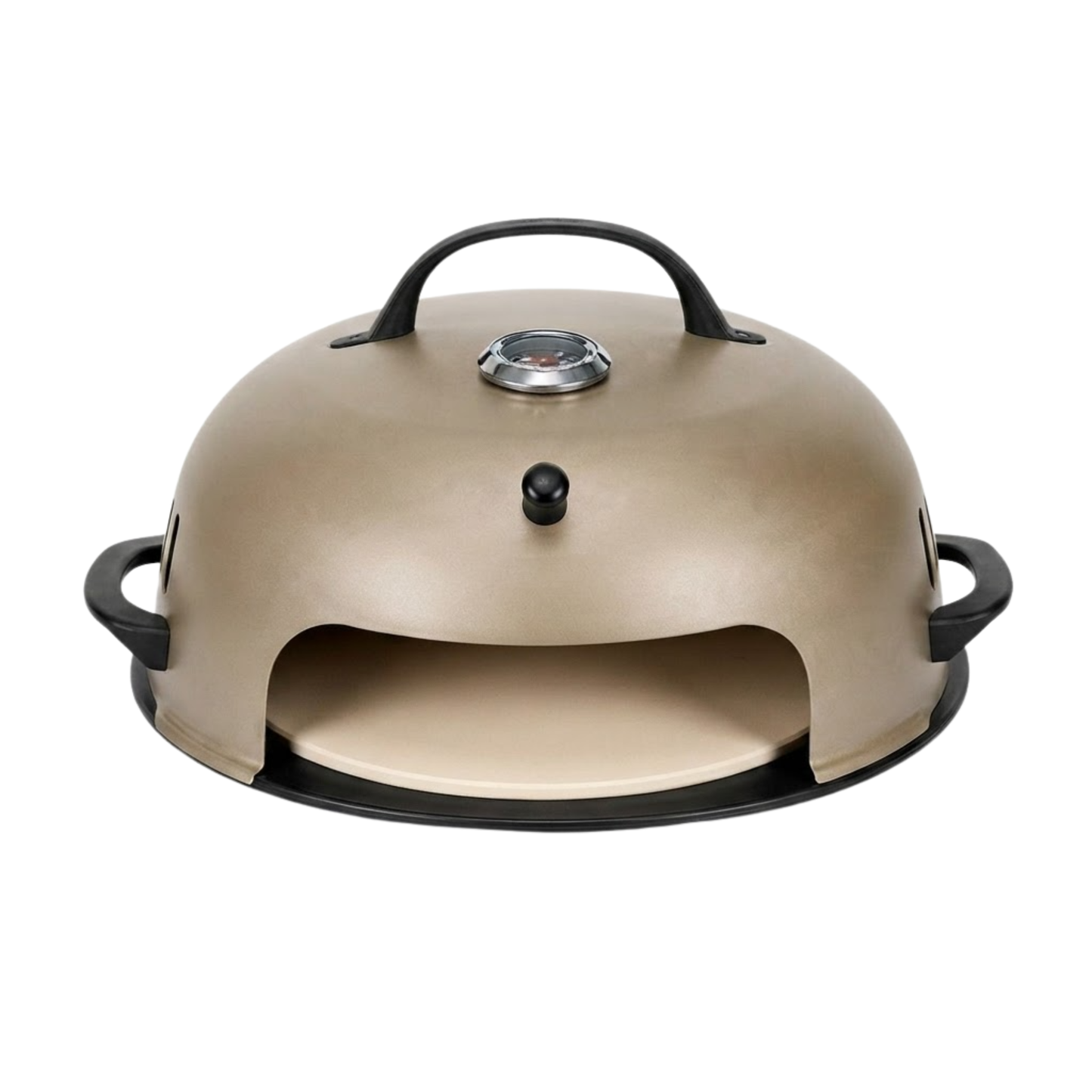 Grill Top Pizza Oven with Ceramic Stone for 12-Inch Pizzas