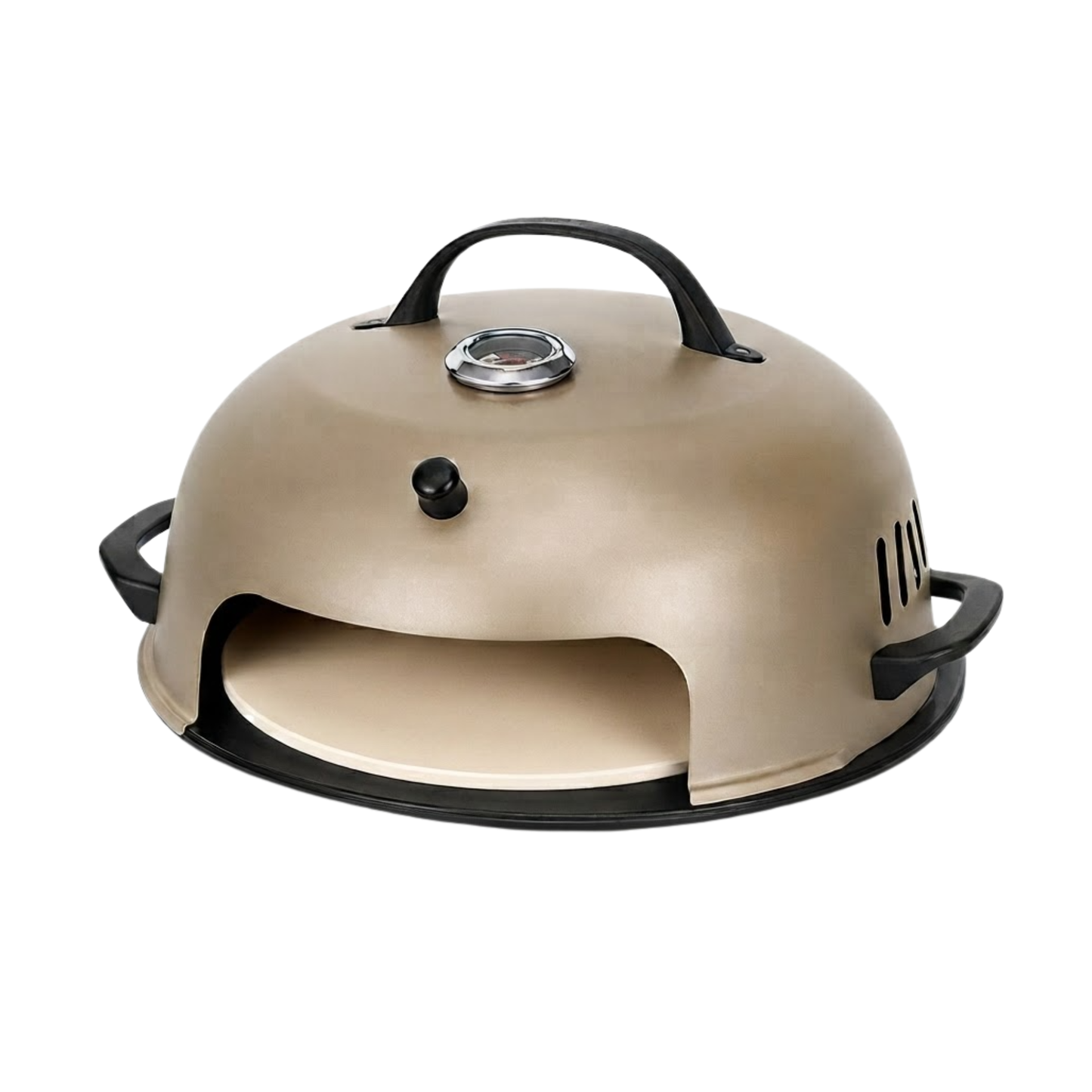Grill Top Pizza Oven with Ceramic Stone for 12-Inch Pizzas