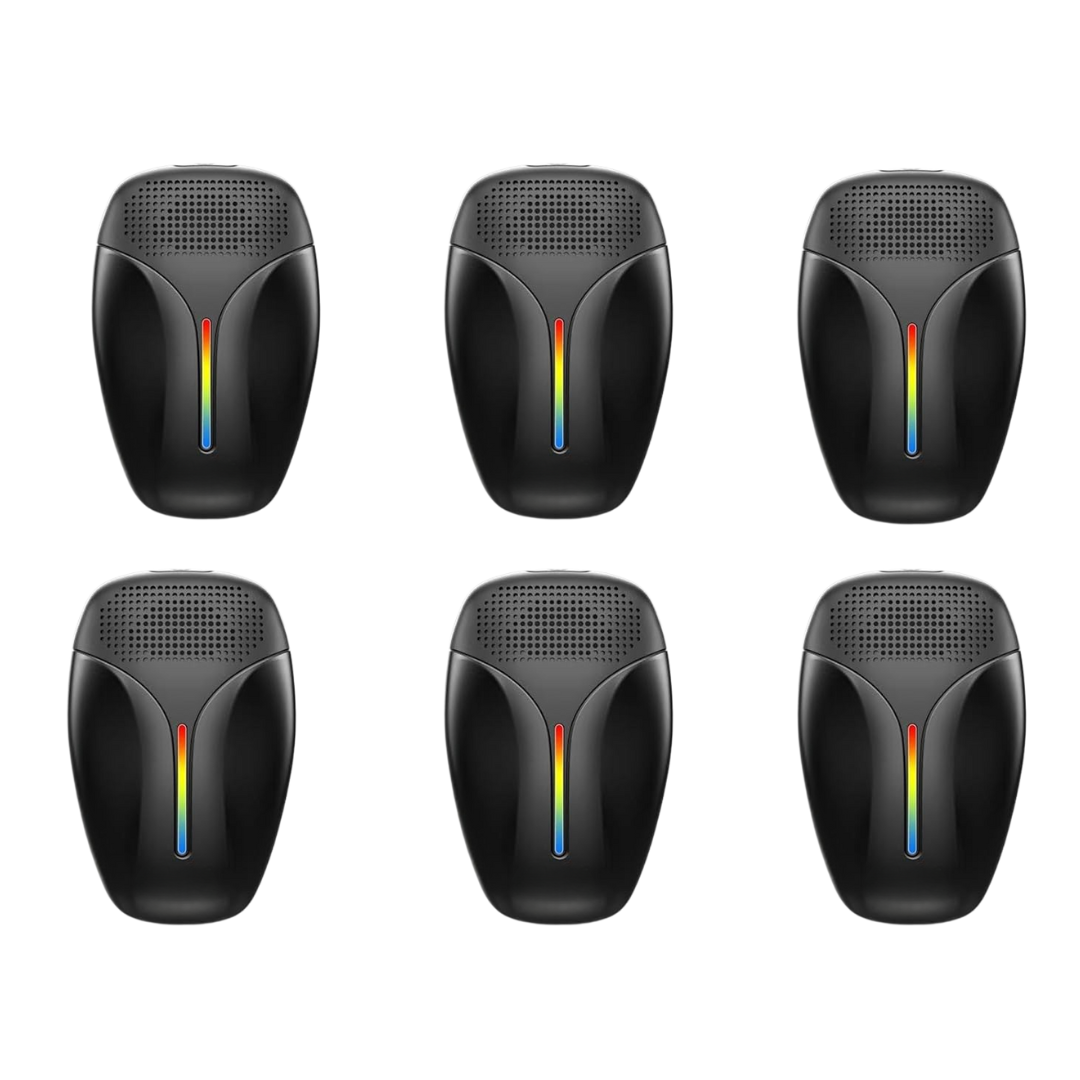 Outdoor Ultrasonic Pest Repellent - 6 Pack with 20kHz to 60kHz Range