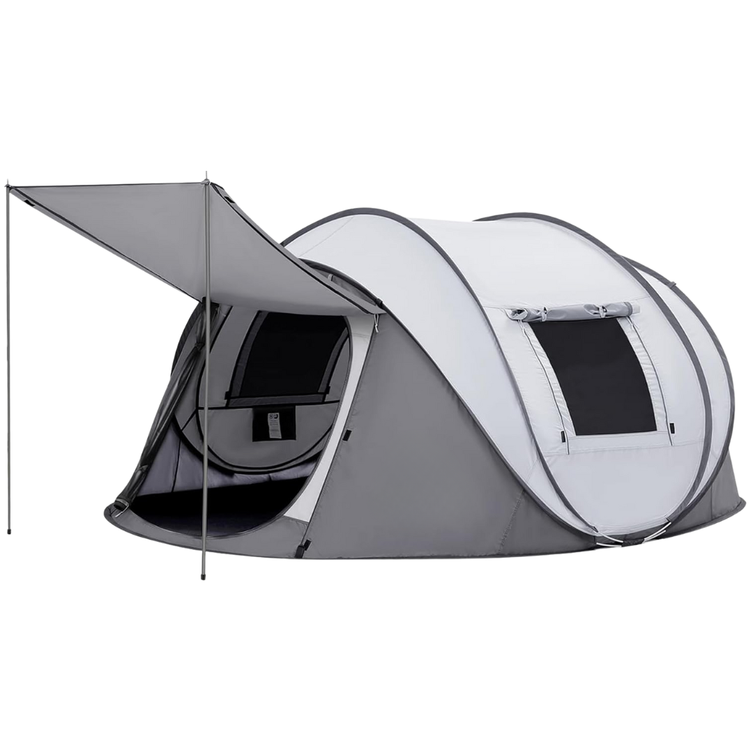 4-Person Instant Setup Camping Tent with 2 Entryways