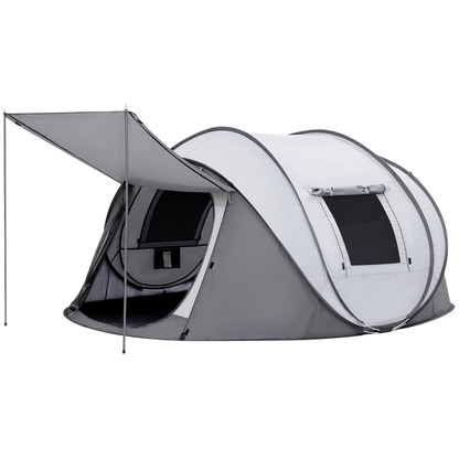 4-Person Instant Setup Camping Tent with 2 Entryways