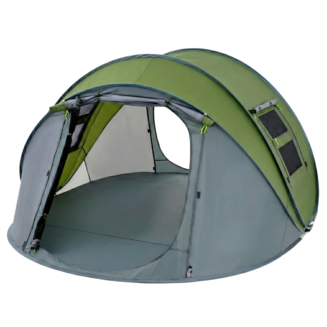 4-Person Instant Setup Camping Tent with 2 Entryways