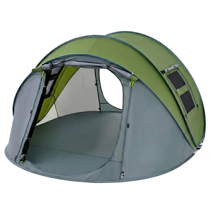 4-Person Instant Setup Camping Tent with 2 Entryways