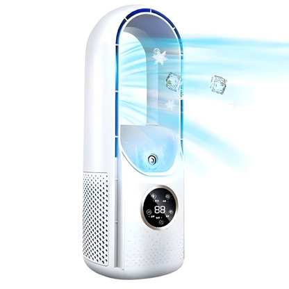 Sleek Bladeless Cooling Fan – Whisper-Quiet Portable AC Unit