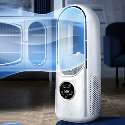 Sleek Bladeless Cooling Fan – Whisper-Quiet Portable AC Unit