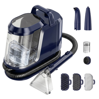 Steam Carpet Cleaning Machine with Hot and Cold Settings, 18kPa Power
