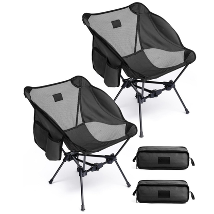 Aluminum Frame Folding Chair for Camping – Portable with Carry Bag