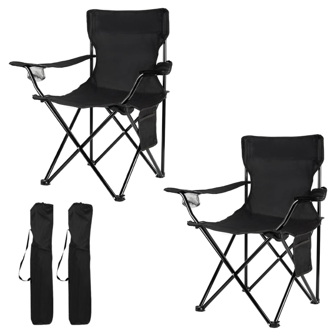 Folding Camping Chair with Carry Bag – Lightweight Alloy Steel Frame