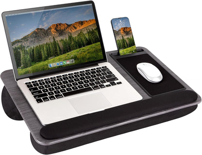 Lap Desk for Home Office, Includes Mouse Pad, Cushion, and Phone Holder
