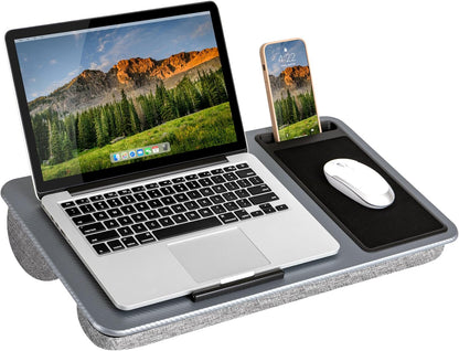 Lap Desk for Home Office, Includes Mouse Pad, Cushion, and Phone Holder