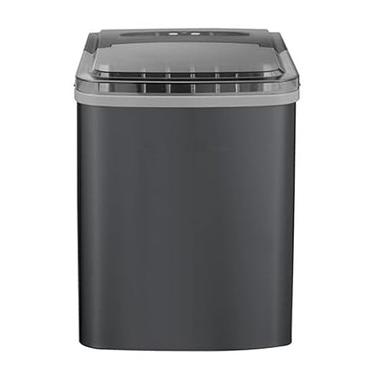Compact Ice Maker Producing 26 Pounds Daily with Transparent Lid