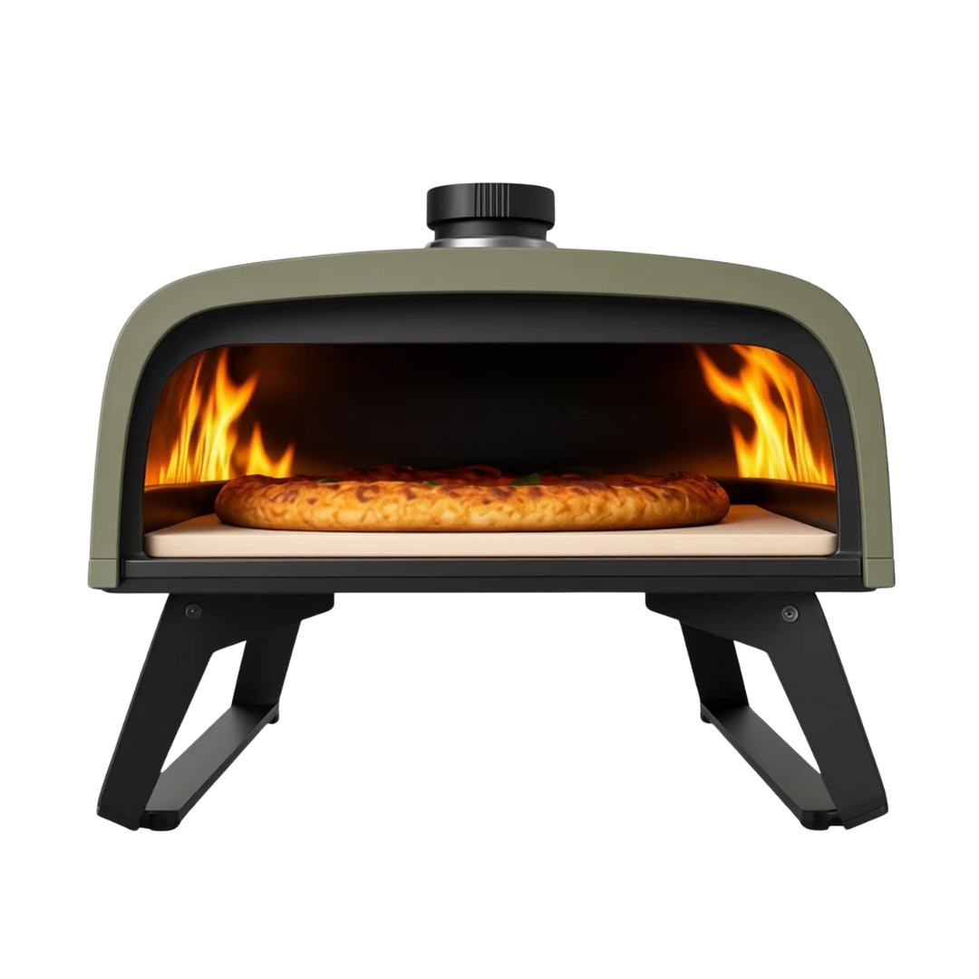 Outdoor Gas Pizza Oven with 13-Inch Stone – Portable Cooking Kit